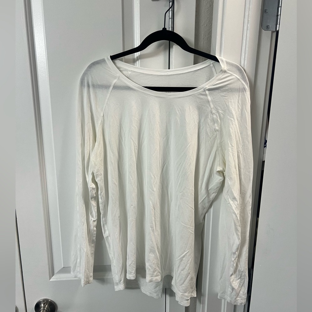 COPY - Lululemon white long sleeve top size 12